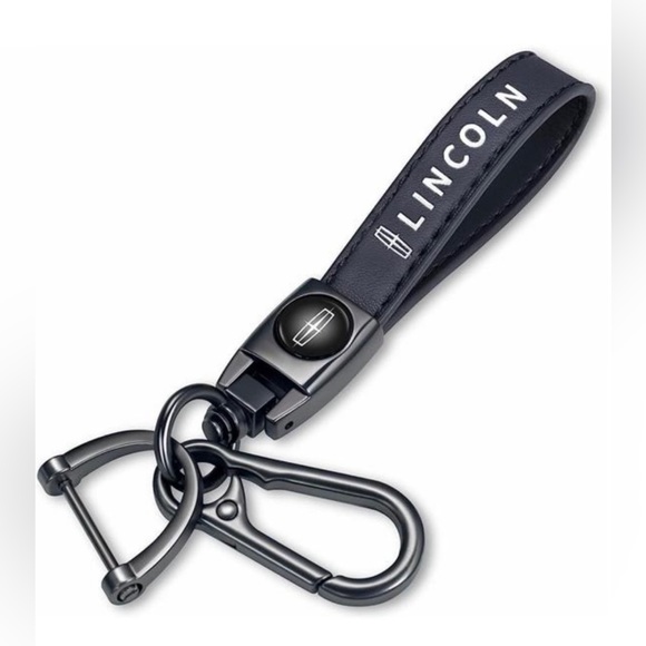 Other - Lincoln Genuine Leather Car Keychain for Lincoln Key Chain Accessories Keyring